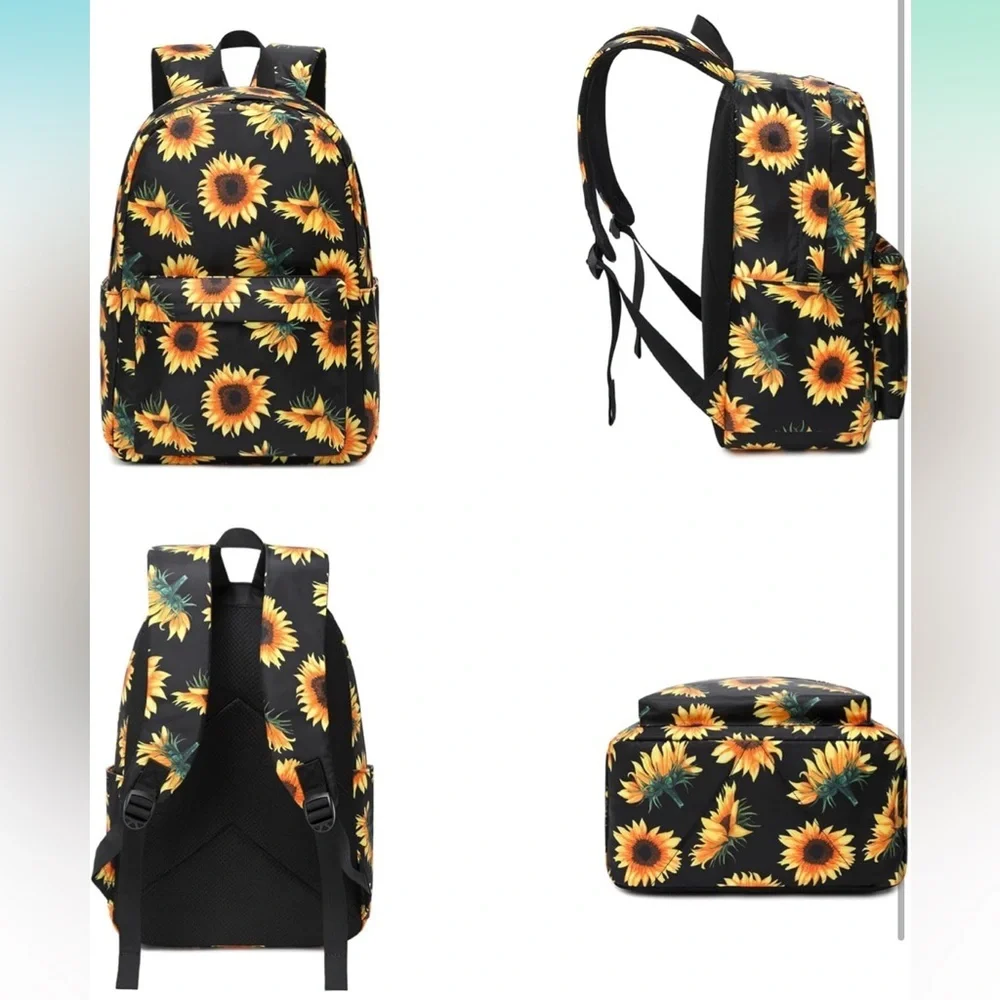 Sunflower Print Backpack